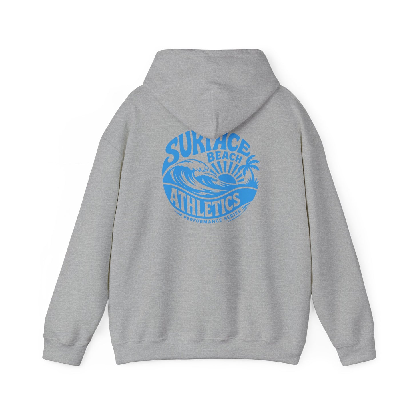 Surface Beach Athletics Hoodie — Coastal Wave Surf Club Sweatshirt