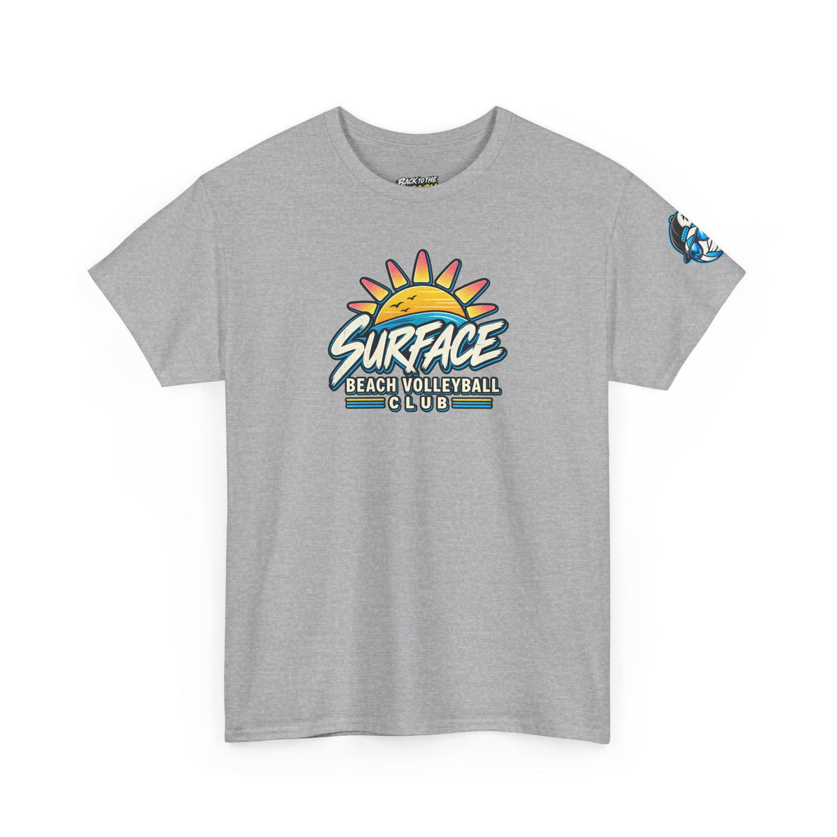 Beach Volleyball Tee — "Surface" Sunset Surface Club Graphic T-Shirt