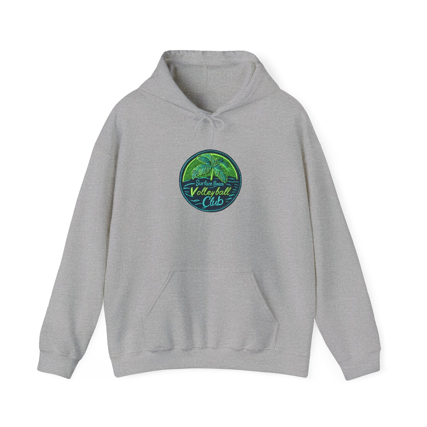 Palm Icon Surface Beach Volleyball Unisex Heavy Blend™ Hooded Sweatshirt