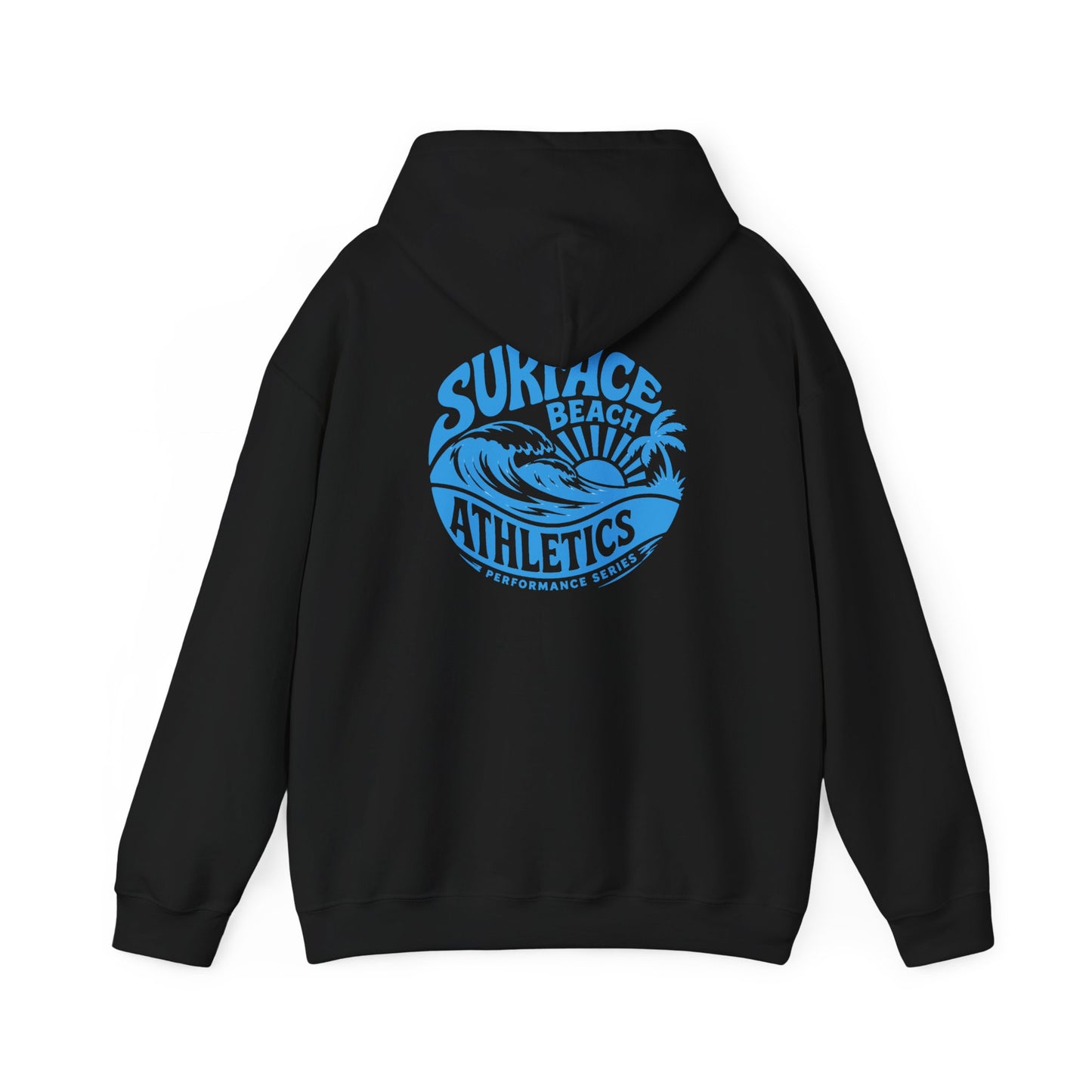 Surface Beach Athletics Hoodie — Coastal Wave Surf Club Sweatshirt