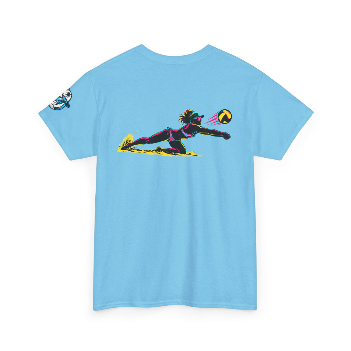 Beach Volleyball Tee — "Surface" Club Surf Sun Graphic Shirt