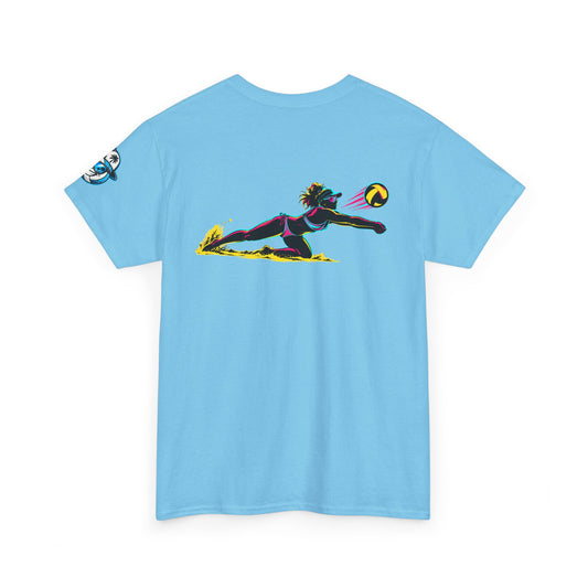 Beach Volleyball Tee — "Surface" Club Surf Sun Graphic Shirt