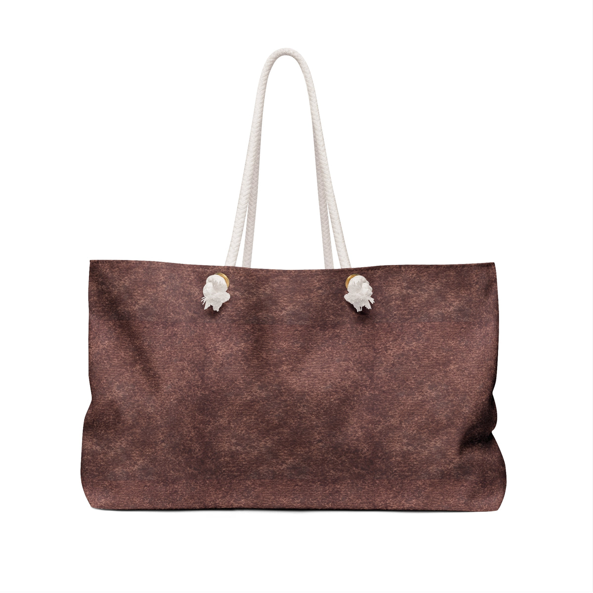 Surfache Weathered Teak Weekender Bag with Wave Patch — Rustic Travel Tote