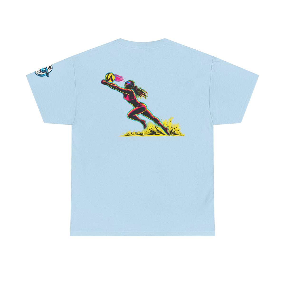 Beach Volleyball Tee — "Surface" Sunset Surface Club Graphic T-Shirt