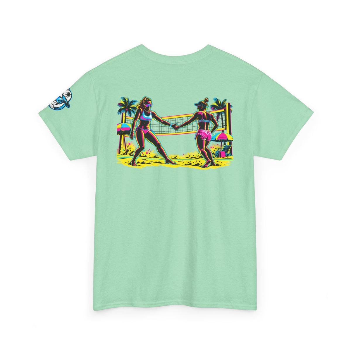 Beach Volleyball Tee — "Surface Beach Volleyball Club" Graphic T-Shirt