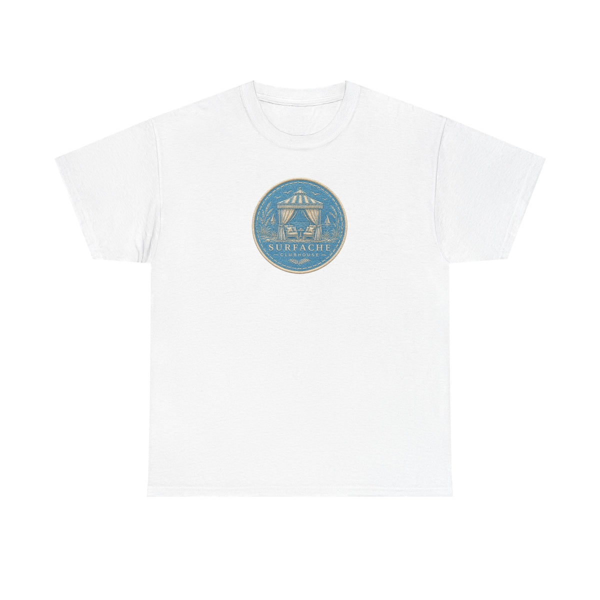 Surfache Cabana Club T‑Shirt – Tropical Beach Cabana Graphic Tee