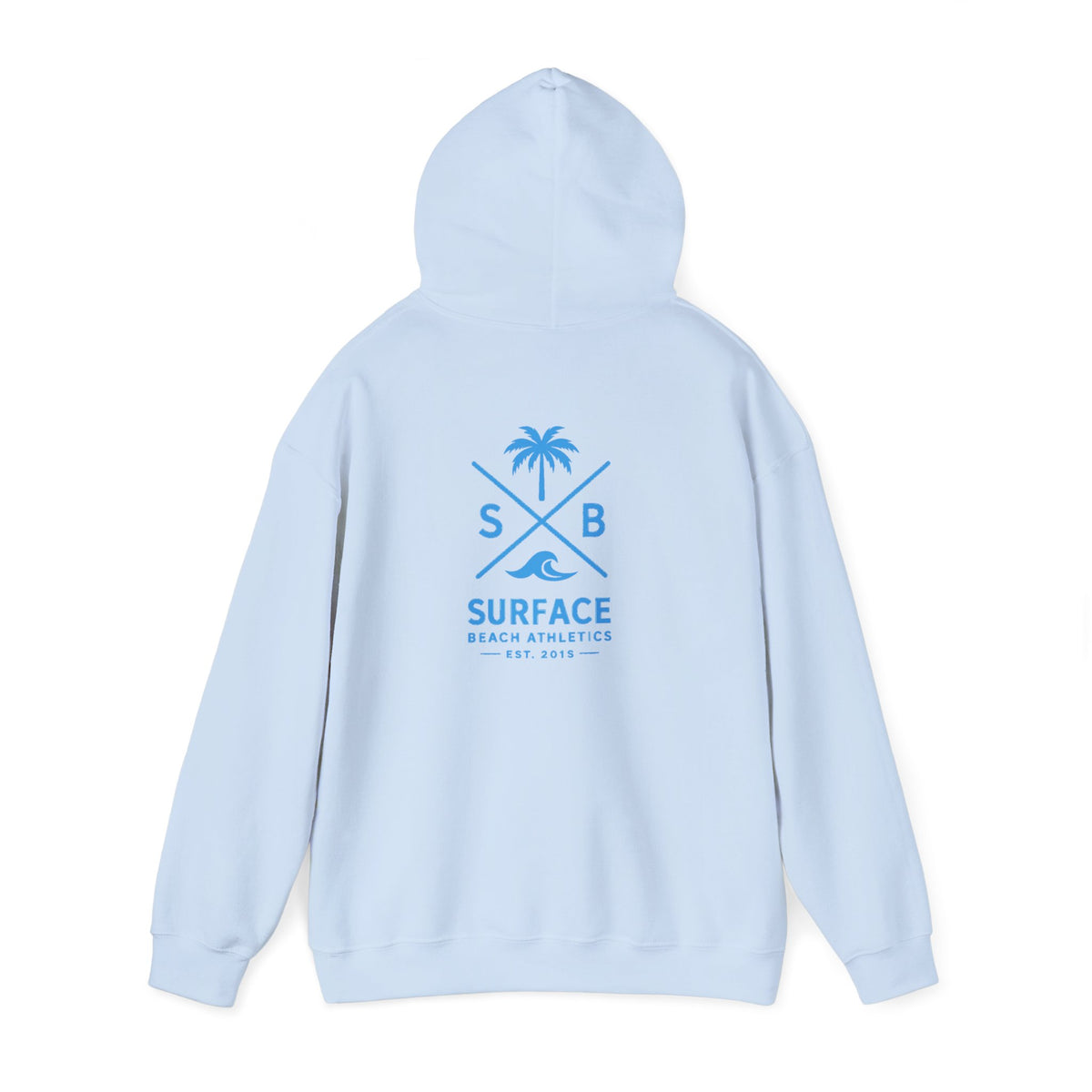 Surface Beach Athletics Hoodie — Palm Tree Surf Logo Pullover