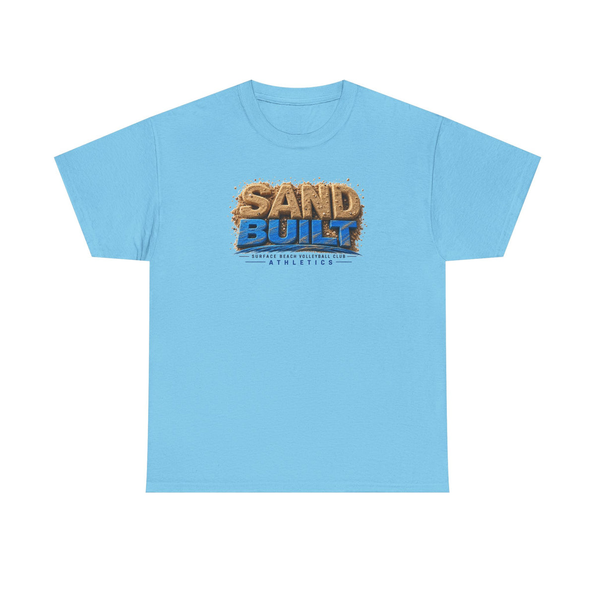 Sand Built Athletic Tee – Beach-Inspired 'Sand Built' Graphic T-Shirt