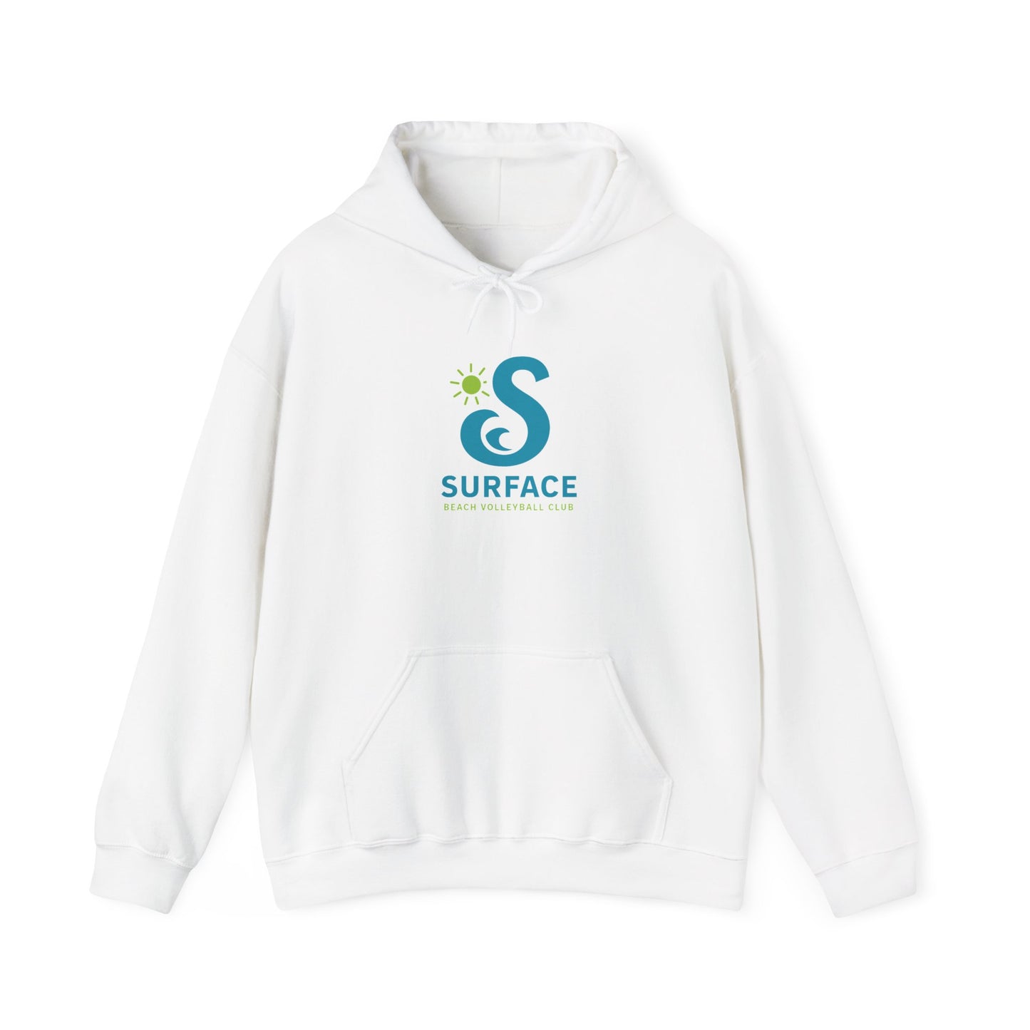 Wave Logo Surface Beach Volleyball Unisex Heavy Blend™ Hooded Sweatshirt