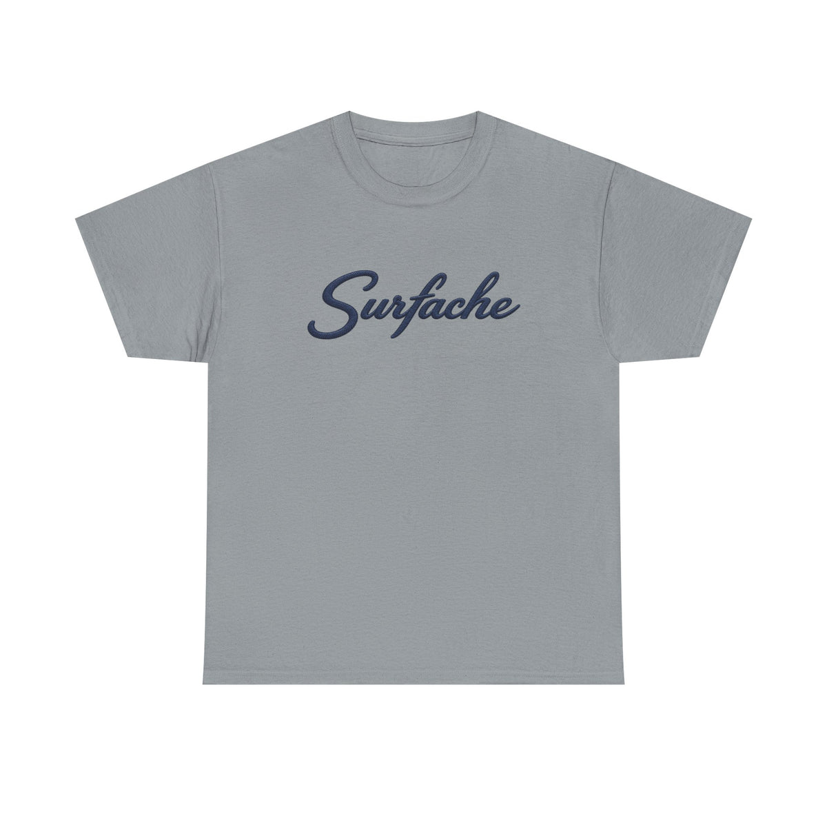 Surfache Logo Tee — Retro Script Front & Manta Ray Patch Back