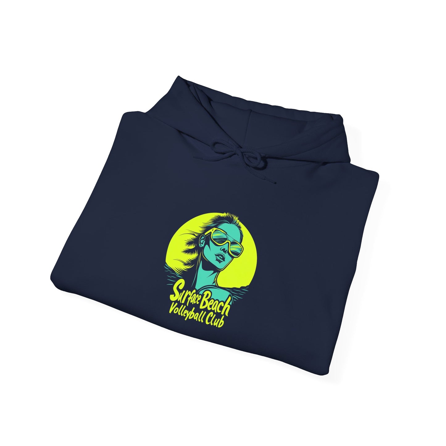 Model Logo Surface Beach Volleyball Unisex Heavy Blend™ Hooded Sweatshirt