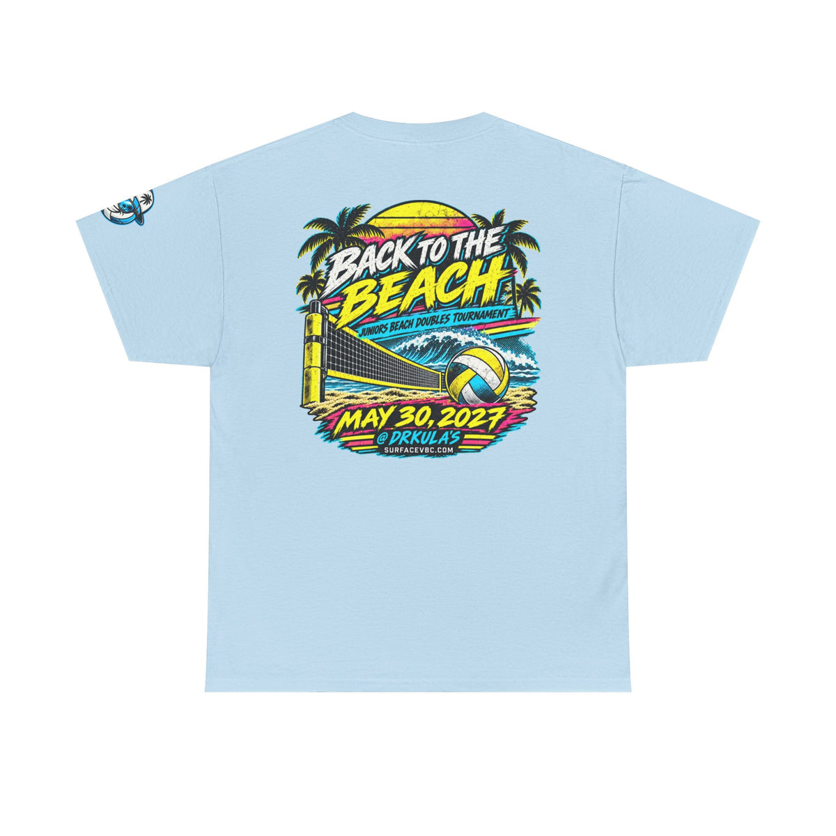 Back to the Beach — Retro Beach Volleyball Tournament Tee