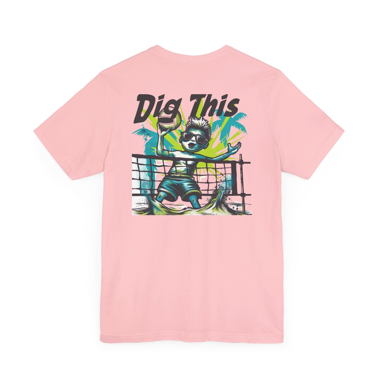 Dig This Icon Surface Beach Volleyball Unisex Jersey Short Sleeve Tee