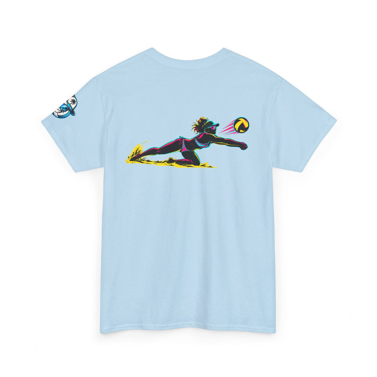 Beach Volleyball Tee — "Surface" Club Surf Sun Graphic Shirt