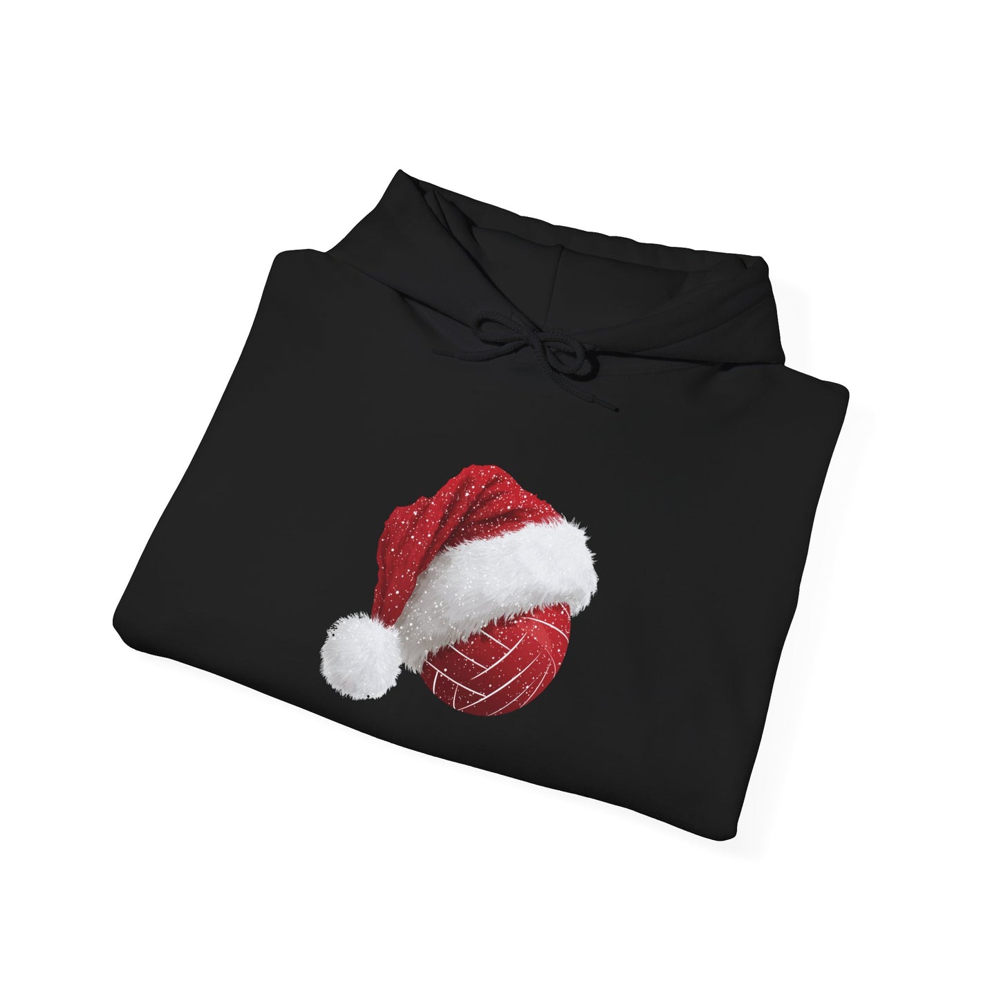 Volleyball Santa Hat Christmas Hoodie – Holiday Volleyball Sweatshirt