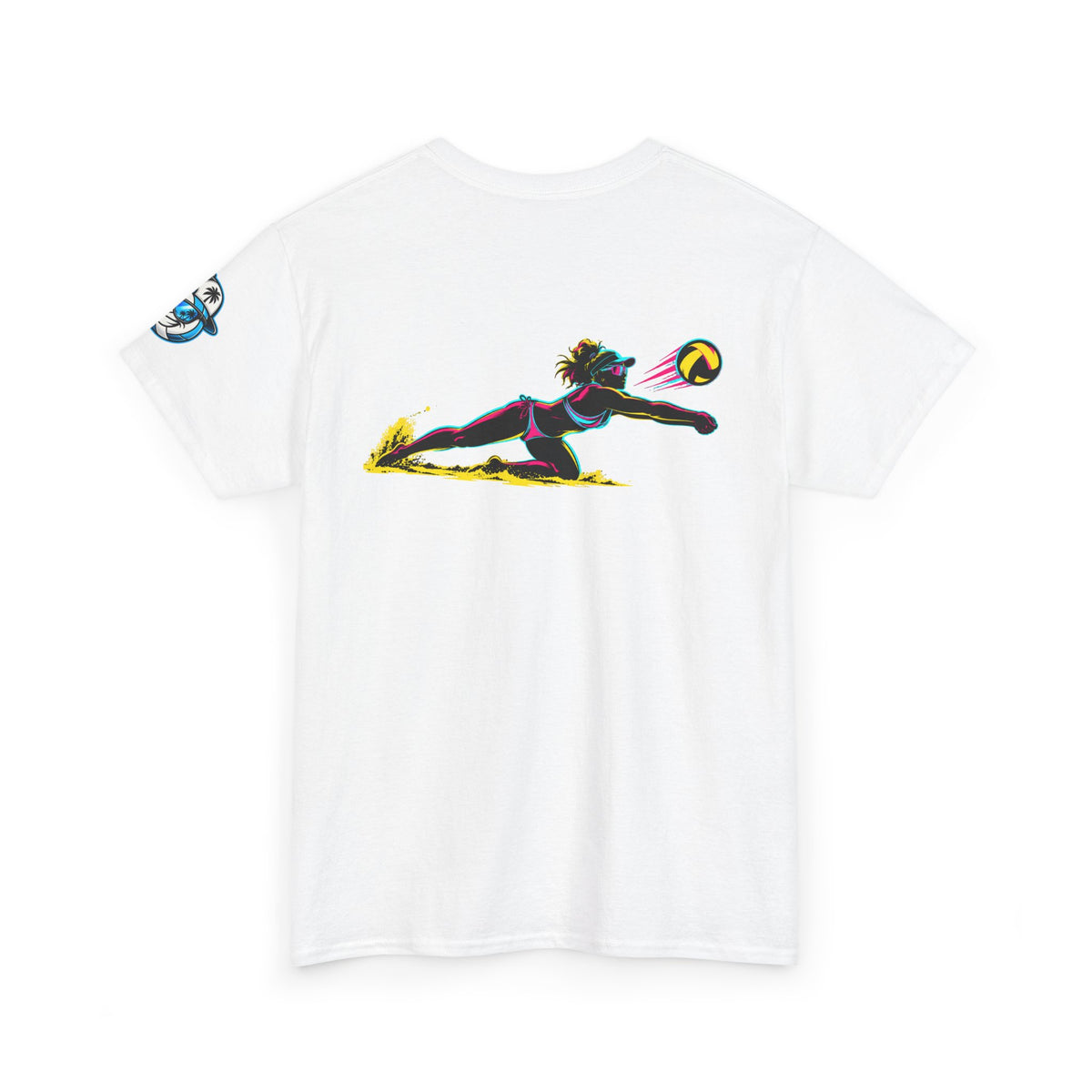 Beach Volleyball Tee — "Surface" Club Surf Sun Graphic Shirt