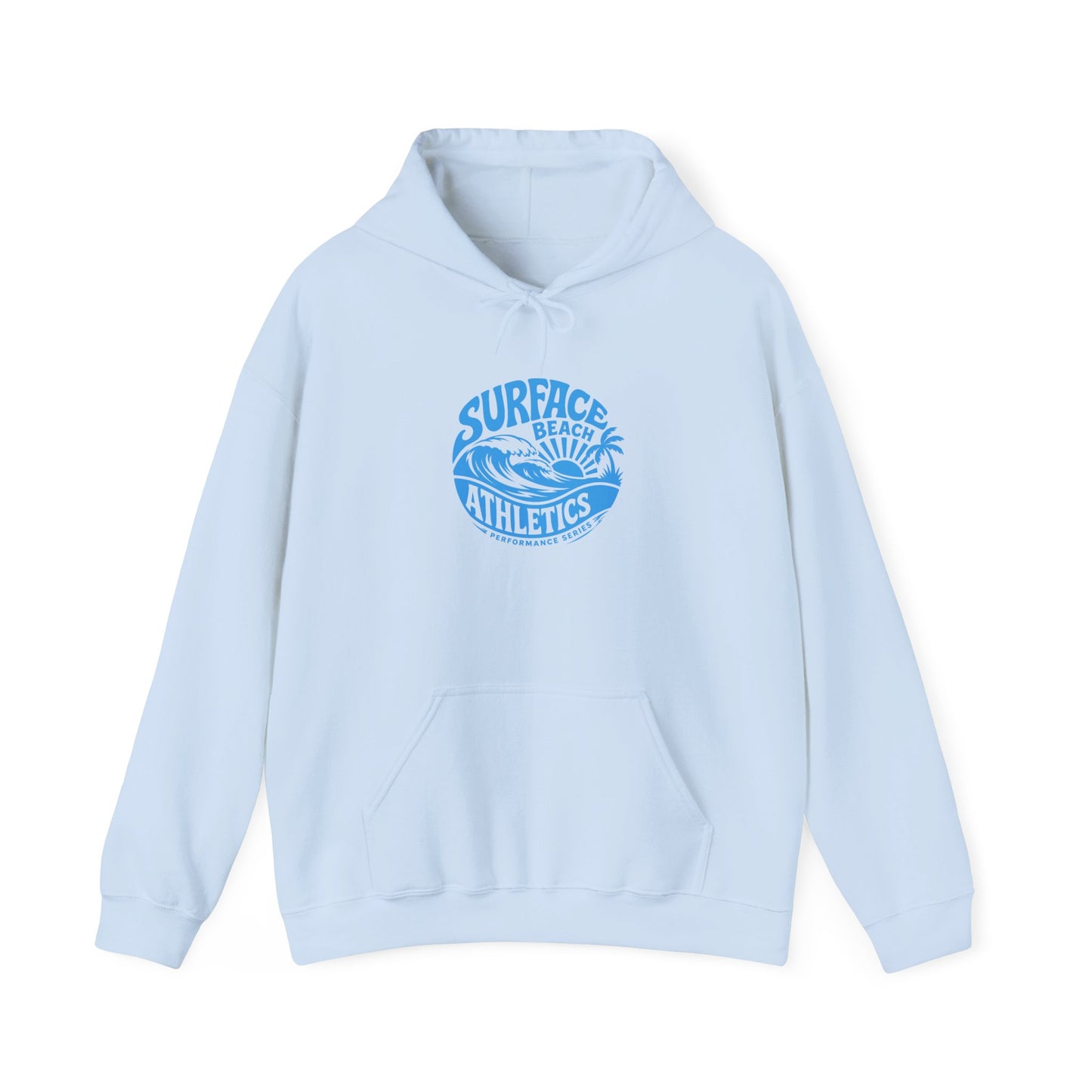 Surface Beach Athletics Hoodie — Coastal Wave Surf Club Sweatshirt