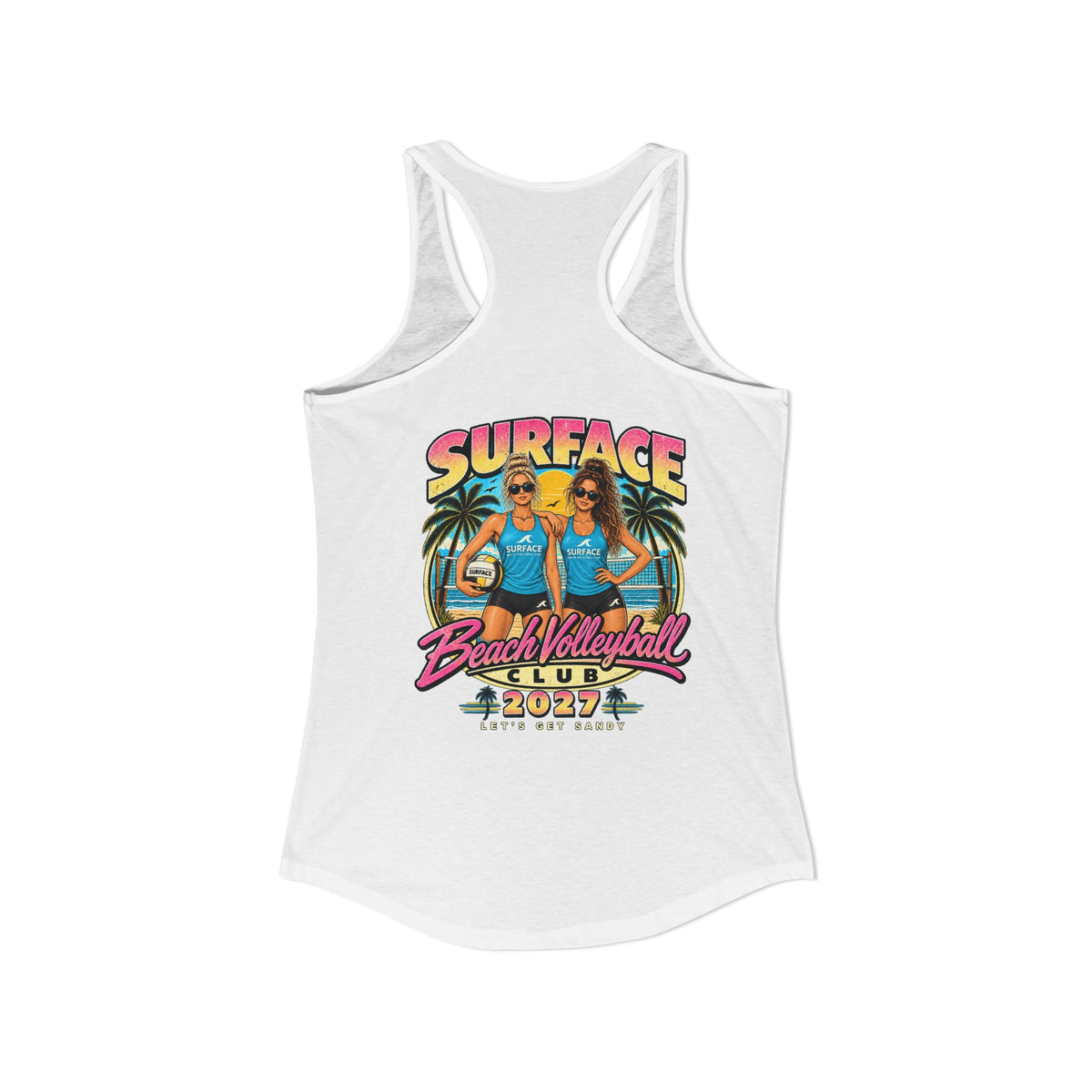 Surface Beach Volleyball Club Women's Racerback Tank -Retro