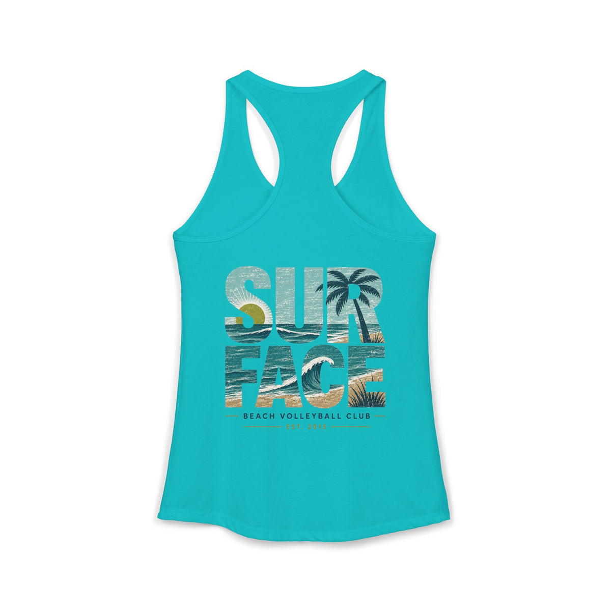 Surface Beach Volleyball Club Women's Racerback Tank - Beach Vibes
