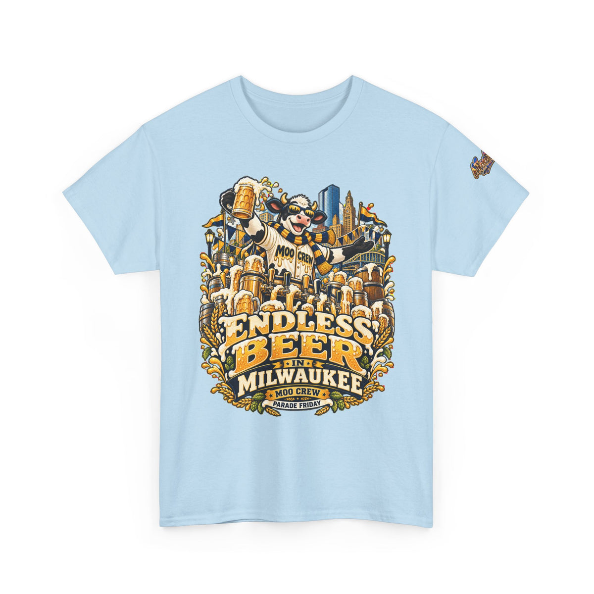 Moo Crew Endless Beer Milwaukee Graphic Tee