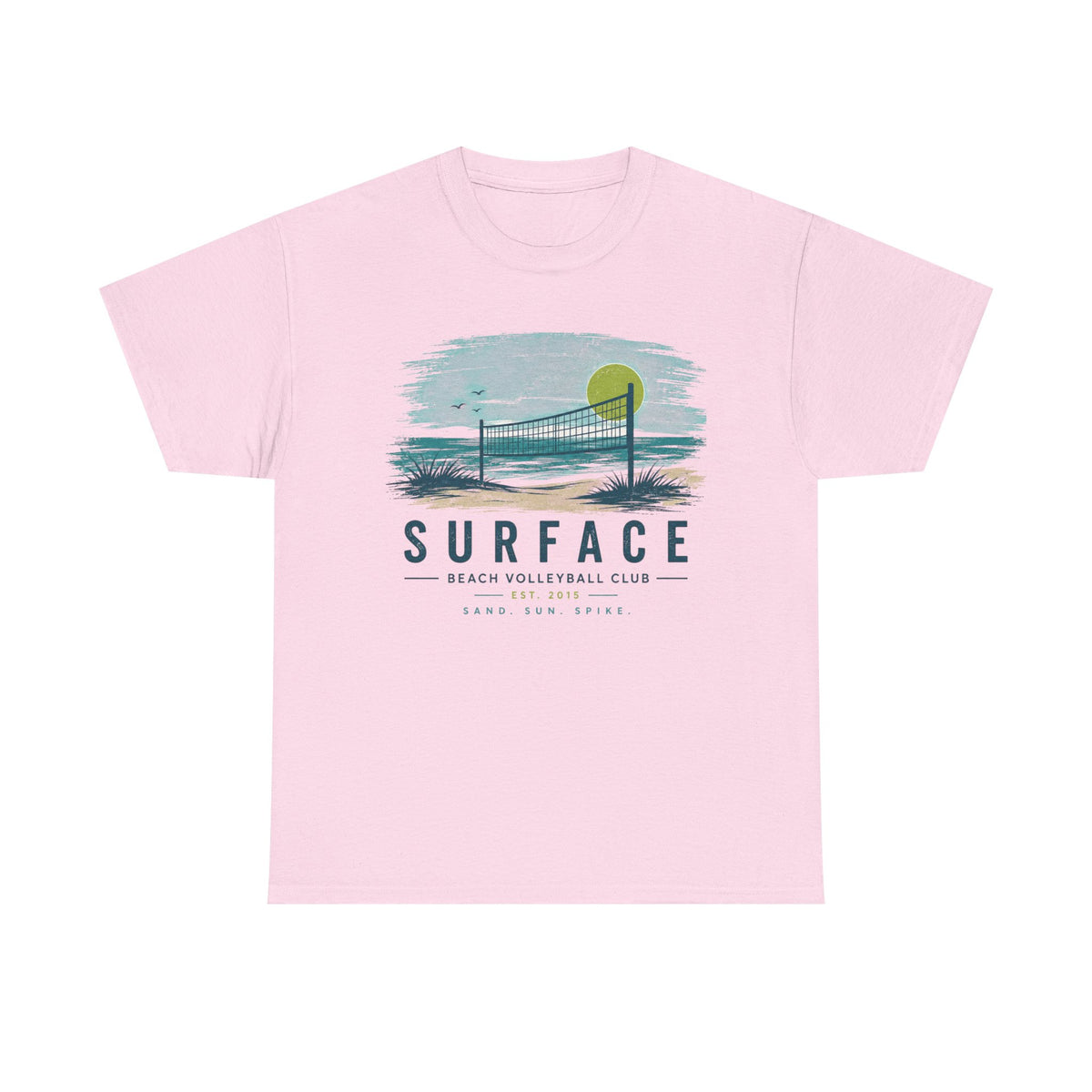 Surface Beach Volleyball Club T-Shirt – Vintage Coastal Volleyball Tee