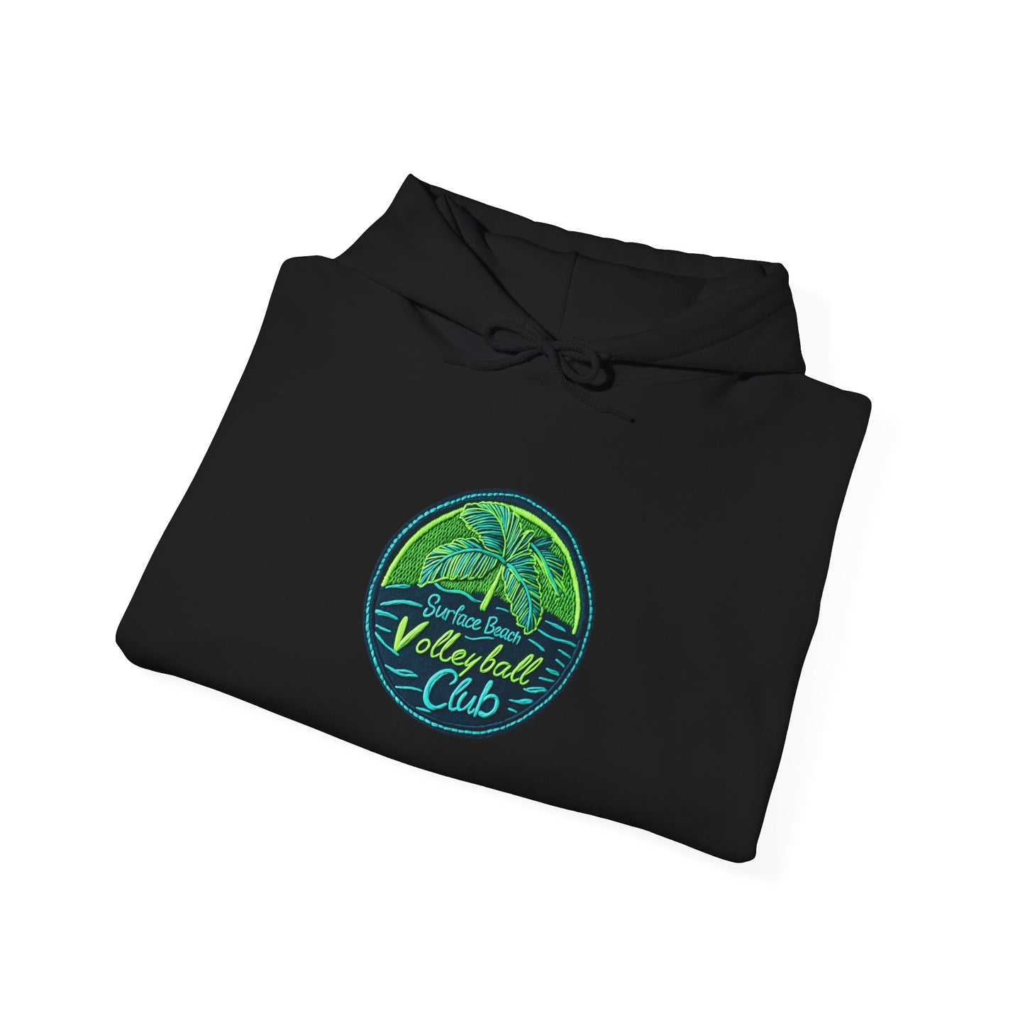 Palm Icon Surface Beach Volleyball Unisex Heavy Blend™ Hooded Sweatshirt