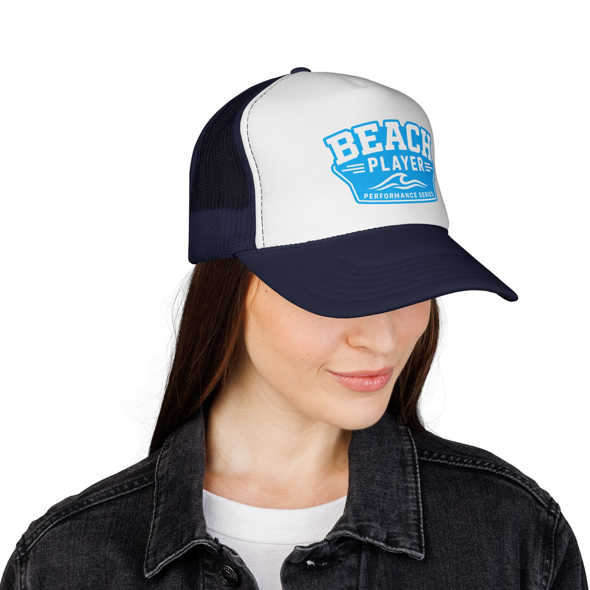 Beach Player Trucker Cap | Surf Wave Logo