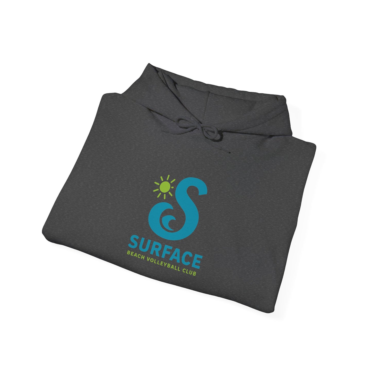 Wave Logo Surface Beach Volleyball Unisex Heavy Blend™ Hooded Sweatshirt