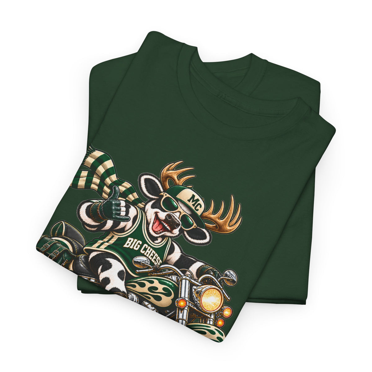 Moo Crew The Big Cheese Retro WI Teams Graphic Tee