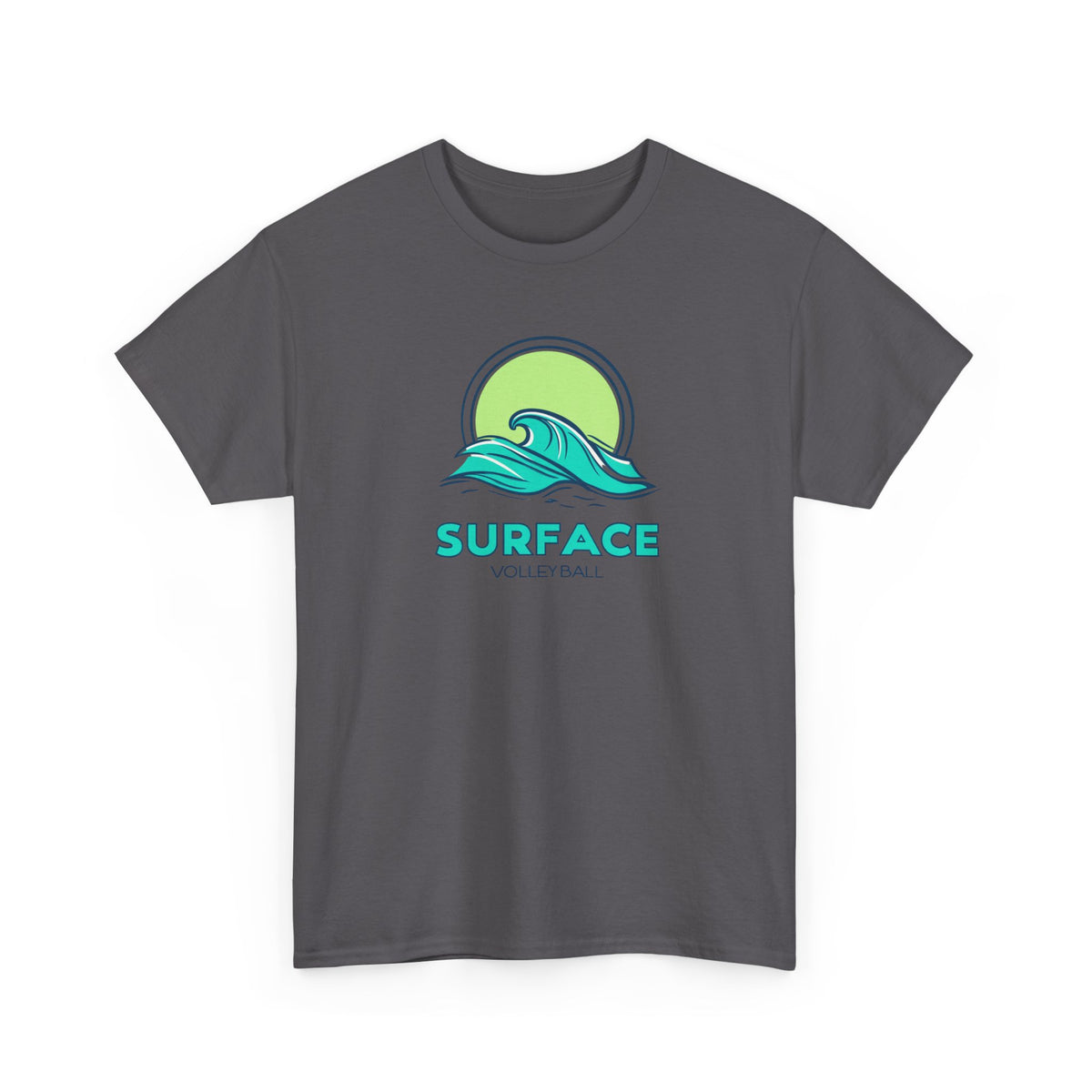 Surface Volleyball Tee — Retro Wave Surf Logo T‑Shirt
