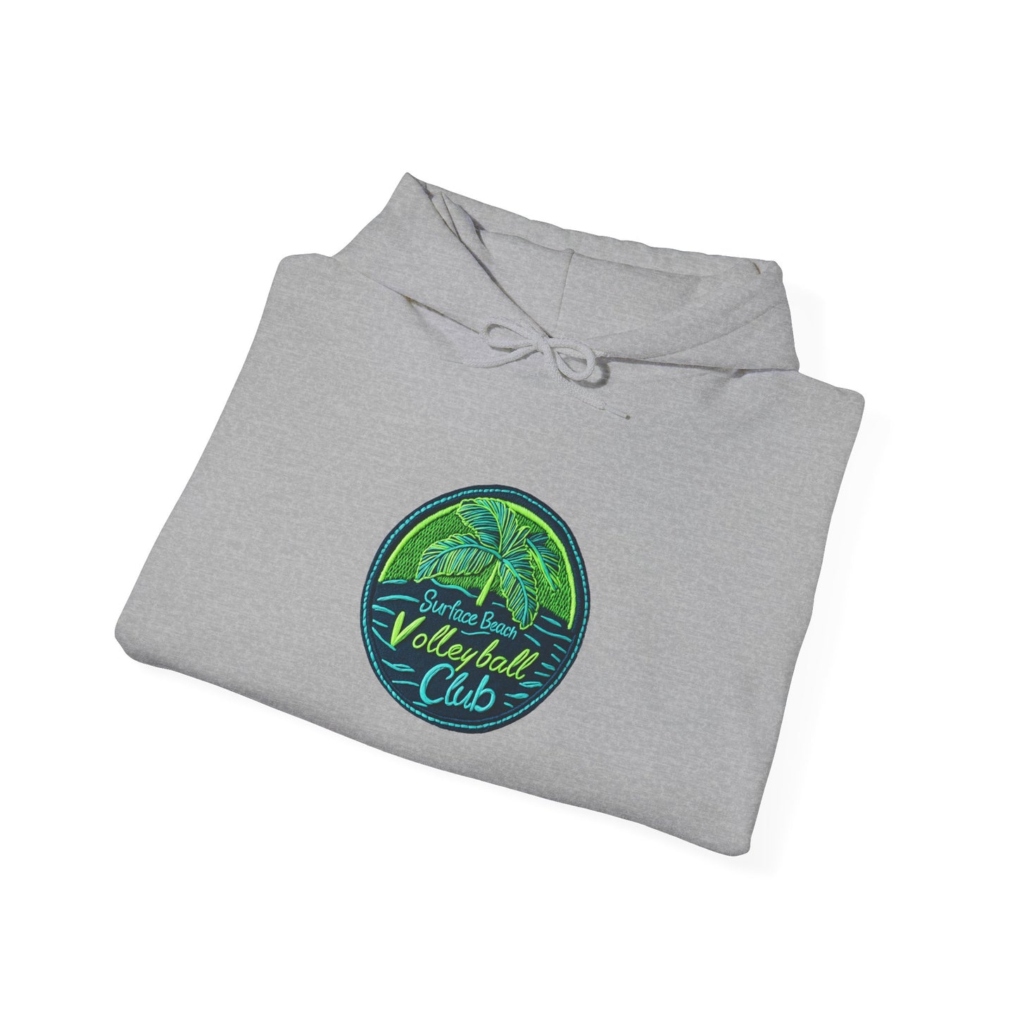 Palm Icon Surface Beach Volleyball Unisex Heavy Blend™ Hooded Sweatshirt