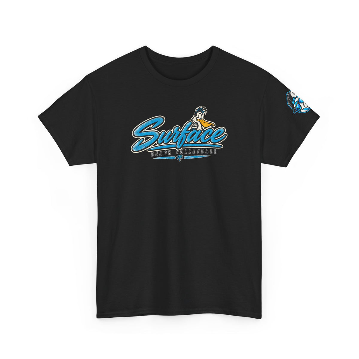 Surface Mascot T-Shirt — Retro Beach Surf Logo Tee