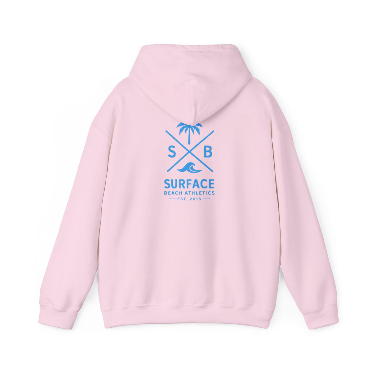 Surface Beach Athletics Hoodie — Palm Tree Surf Logo Pullover