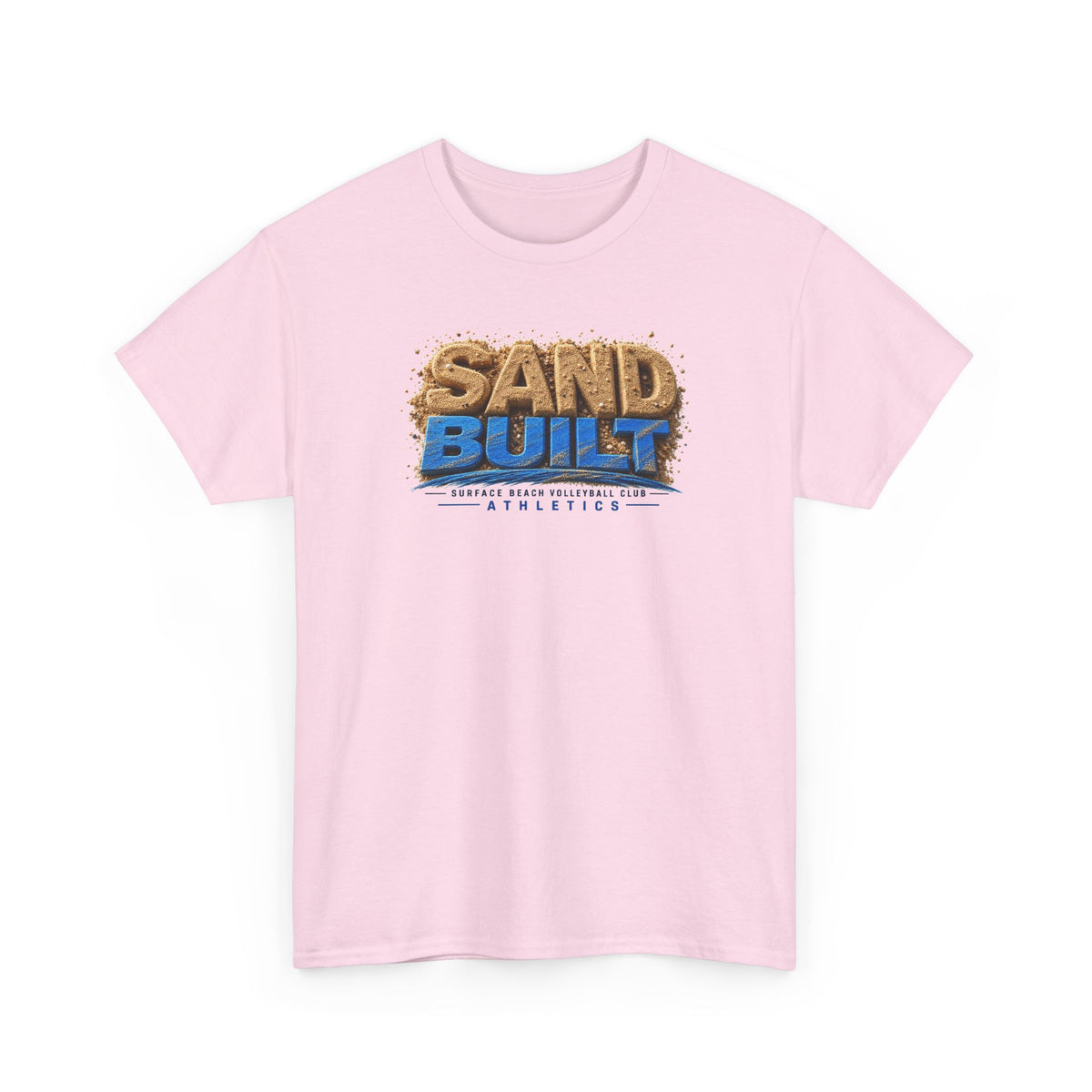 Sand Built Athletic Tee – Beach-Inspired 'Sand Built' Graphic T-Shirt