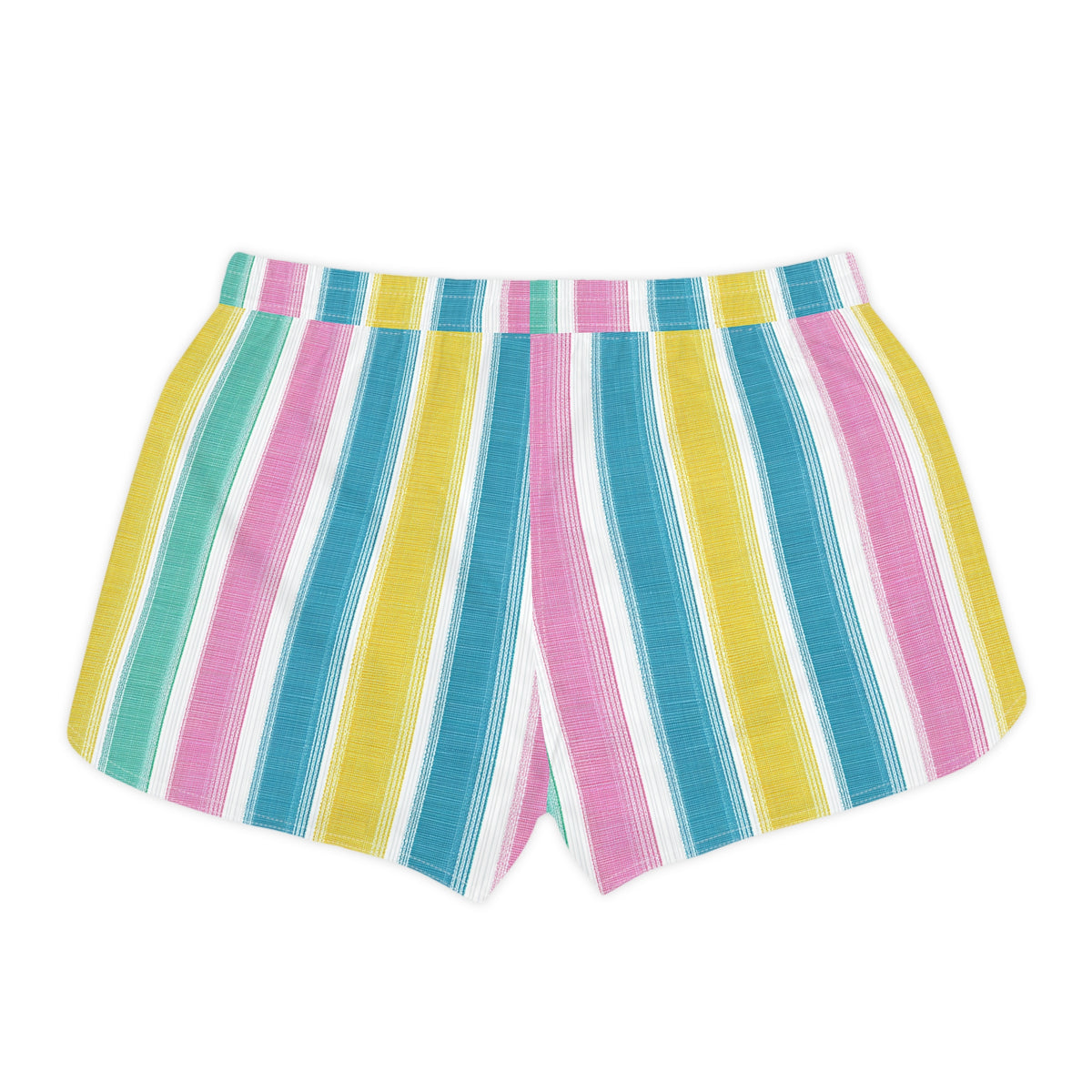 Miami Vice Vertical Stripe Women's Casual Shorts — Nautical Summer Lounge Shorts