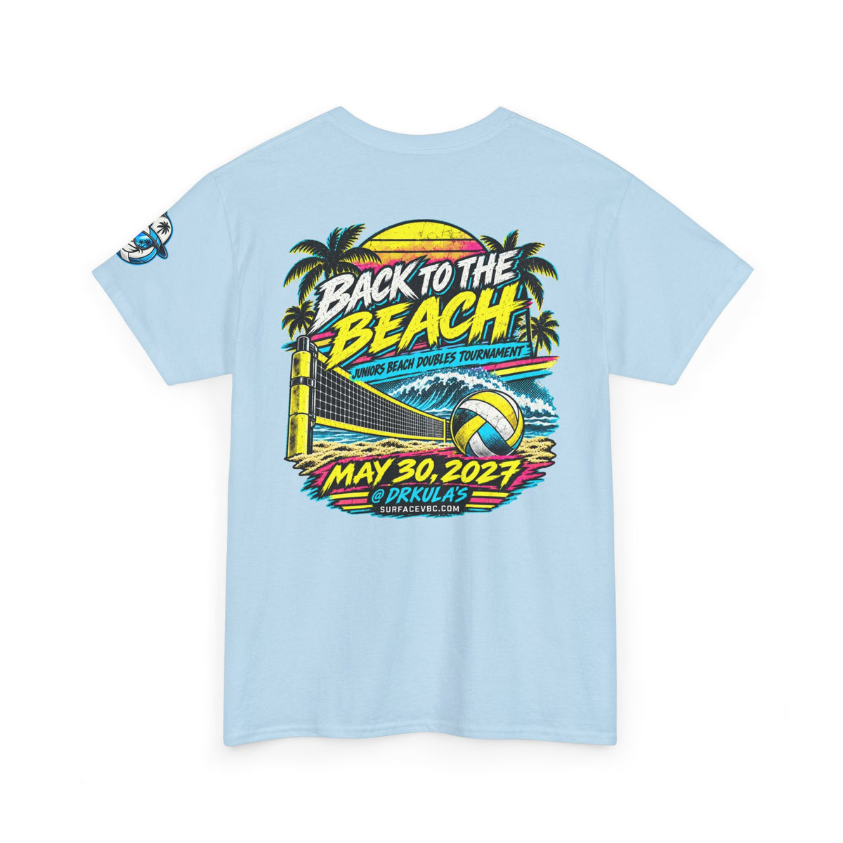 Back to the Beach — Retro Beach Volleyball Tournament Tee