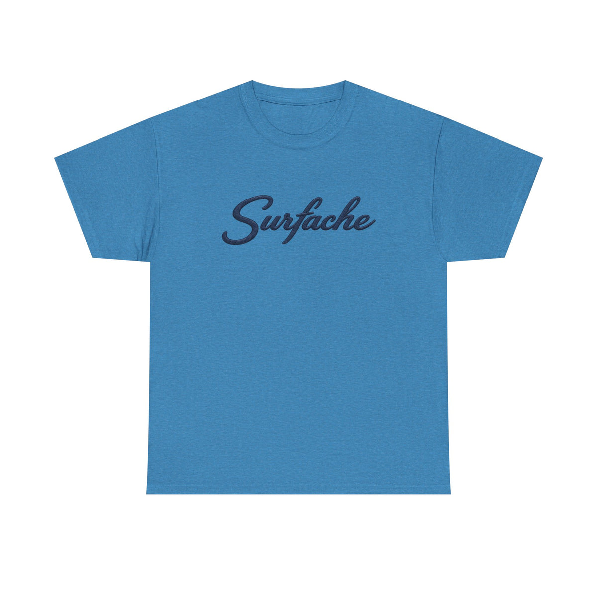 Surfache Logo Tee — Retro Script Front & Manta Ray Patch Back