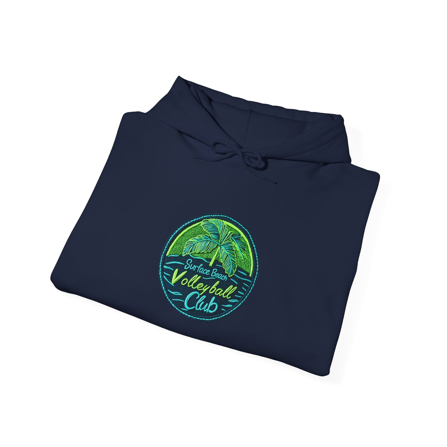 Palm Icon Surface Beach Volleyball Unisex Heavy Blend™ Hooded Sweatshirt