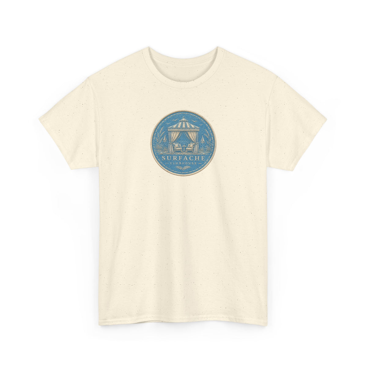Surfache Cabana Club T‑Shirt – Tropical Beach Cabana Graphic Tee