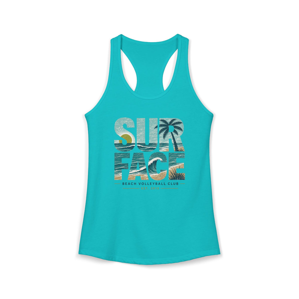 Surface Beach Volleyball Club Women's Racerback Tank - Beach Vibes