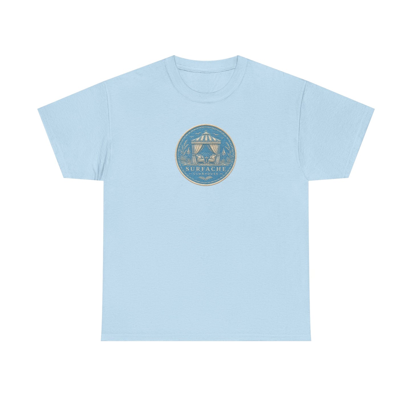 Surfache Cabana Club T‑Shirt – Tropical Beach Cabana Graphic Tee
