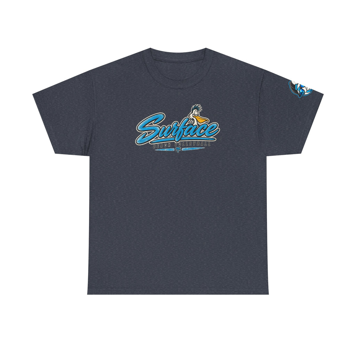 Surface Mascot T-Shirt — Retro Beach Surf Logo Tee