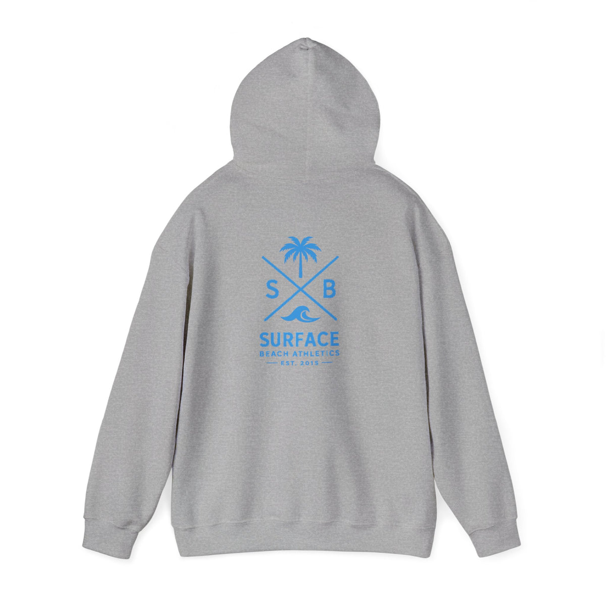 Surface Beach Athletics Hoodie — Palm Tree Surf Logo Pullover