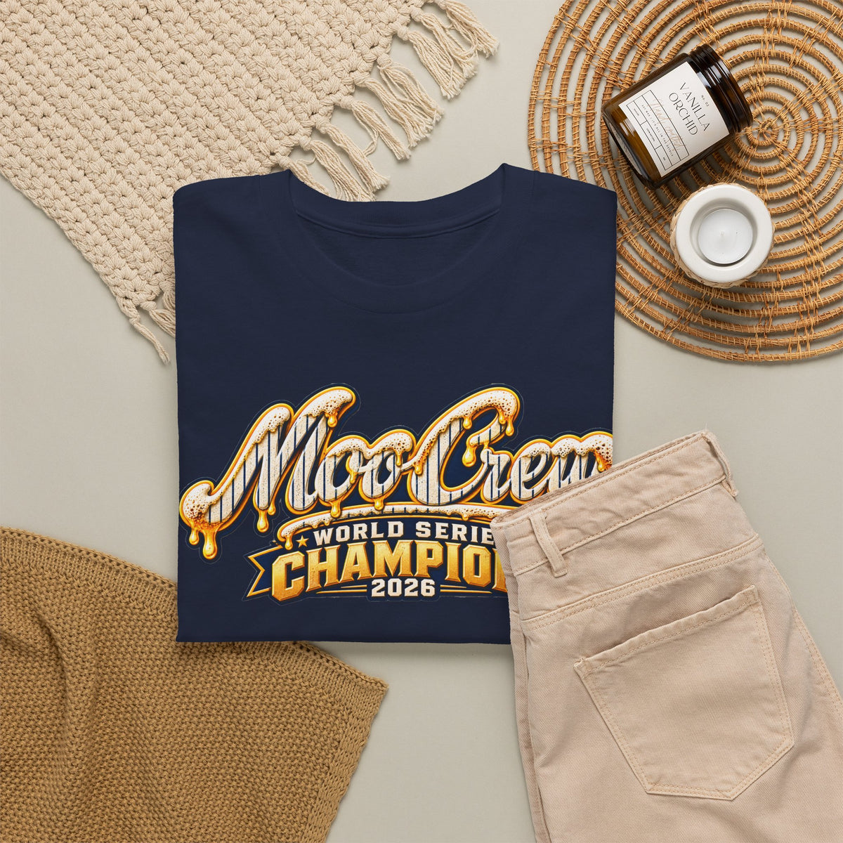 Moo Crew World Series Champions 2026 Baseball T-Shirt