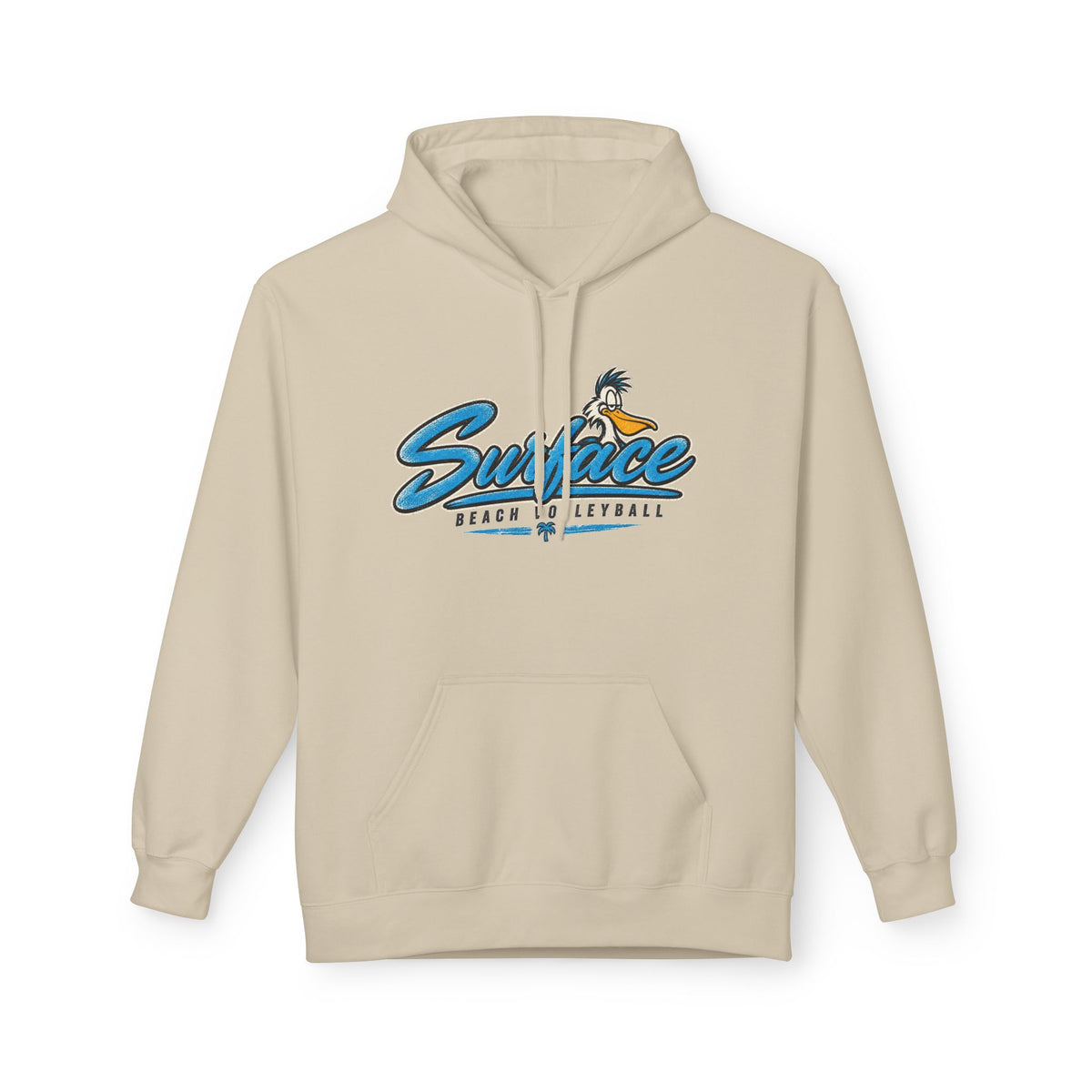 Surface Beach Volleyball Hoodie — Coastal Team Logo Pullover