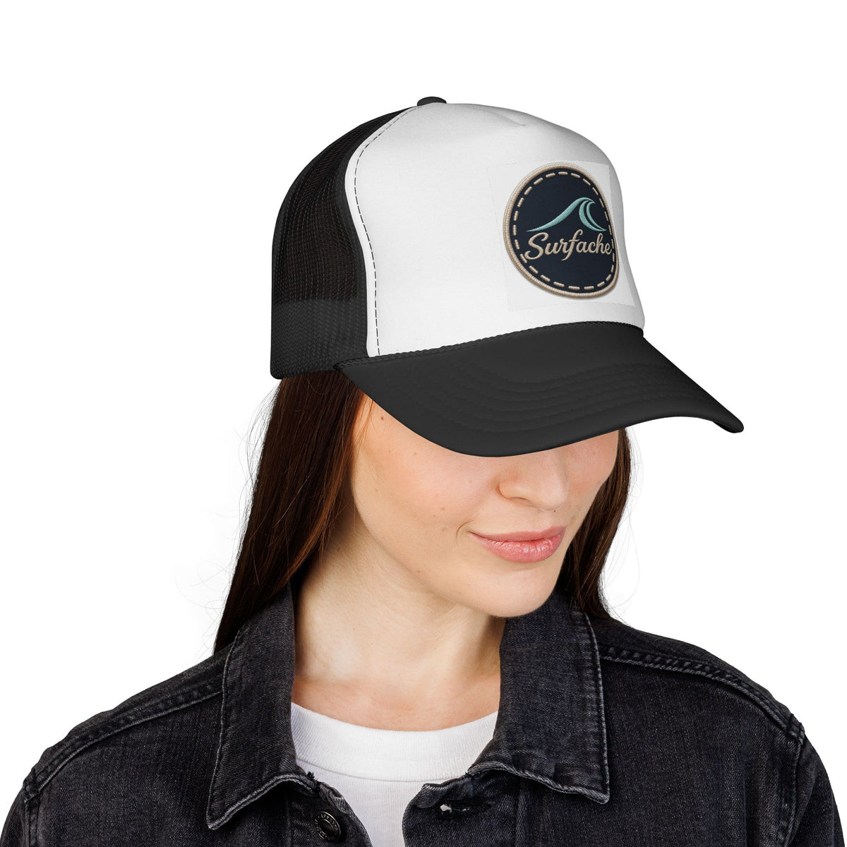 Surfache Patch Trucker Hat — Retro Surf Wave Cap