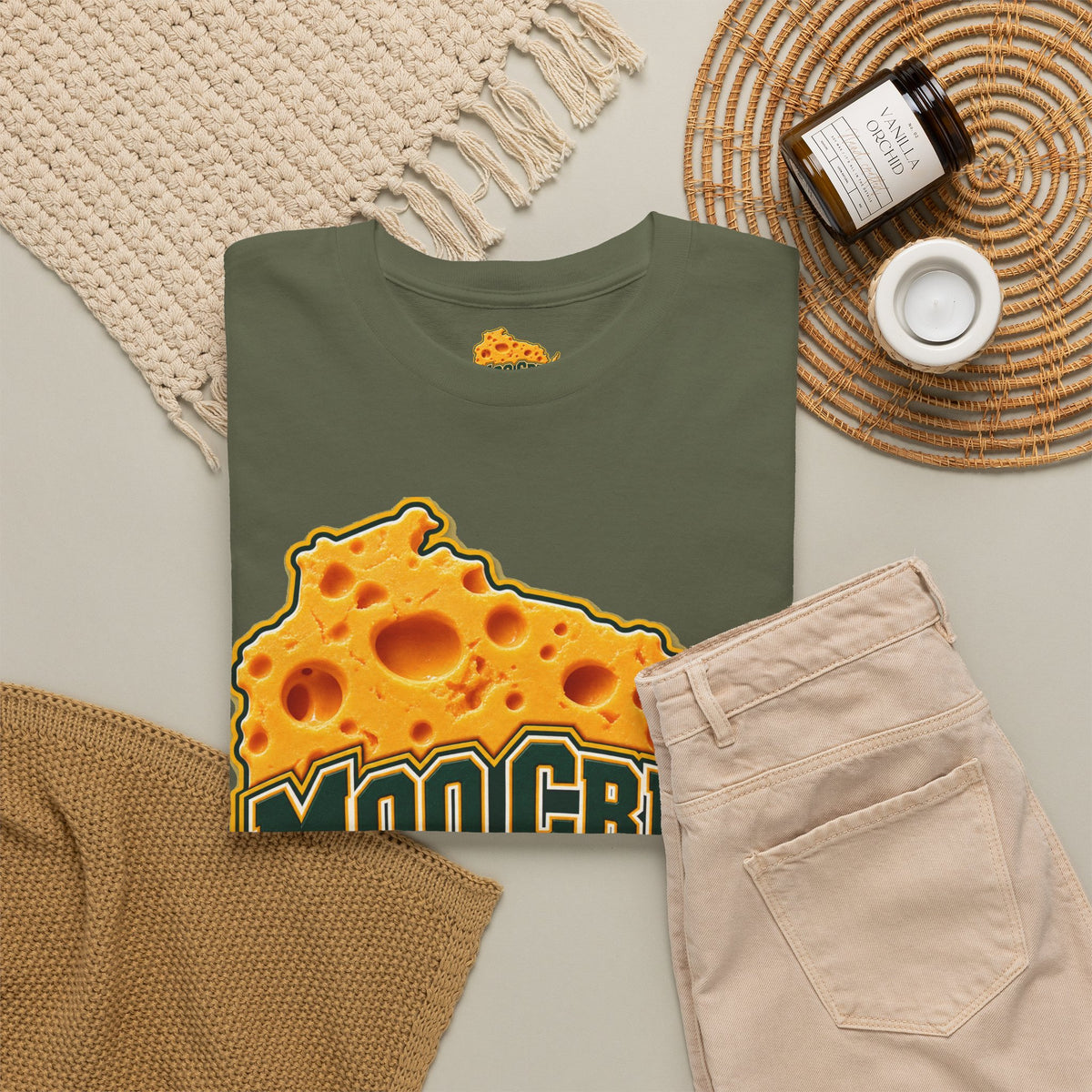 Moo Crew Cheese State Graphic T-Shirt