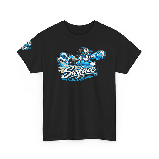 Surface Volleyball Mascot T-Shirt — Beach Volleyball Dive Graphic Tee