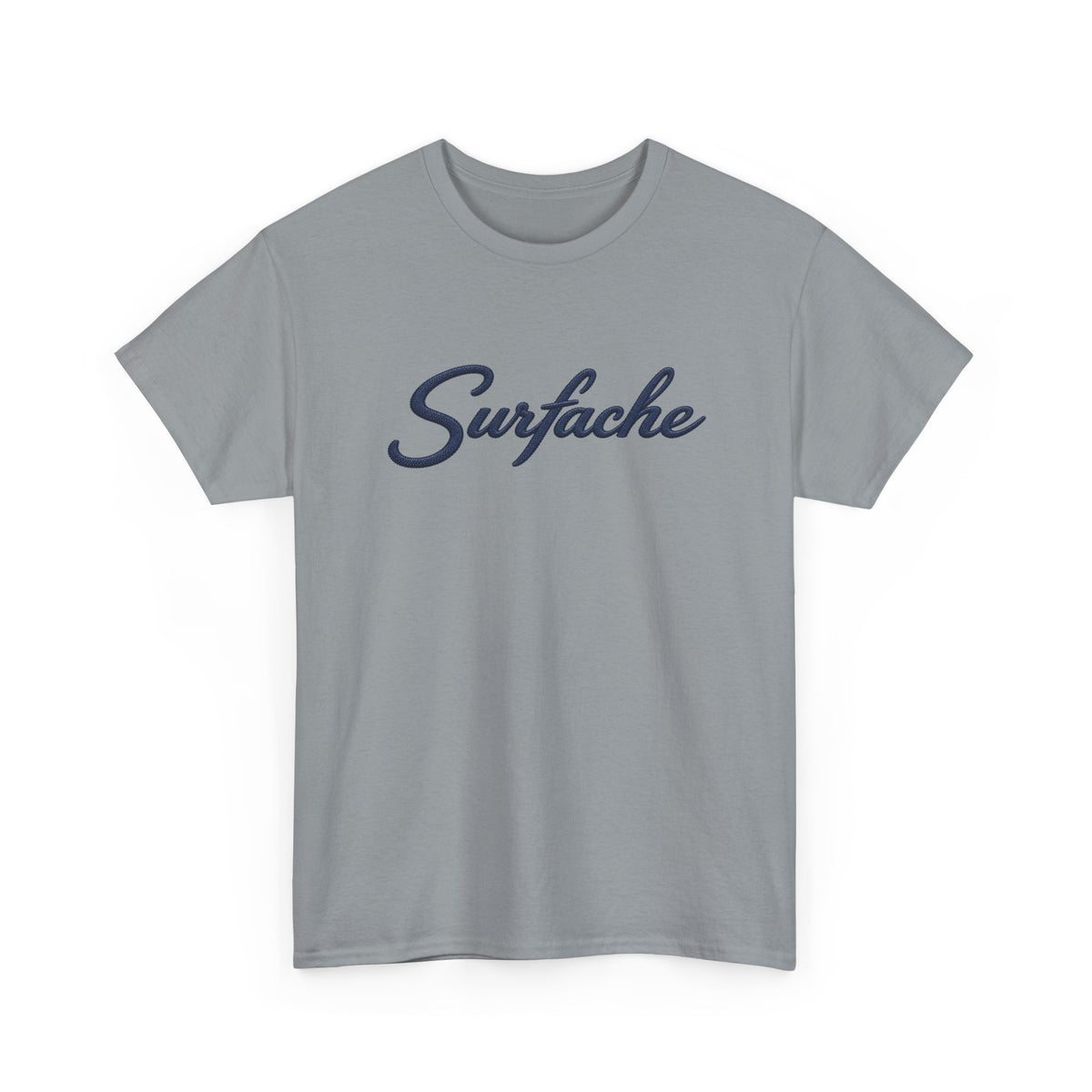 Surfache Logo Tee — Retro Script Front & Manta Ray Patch Back