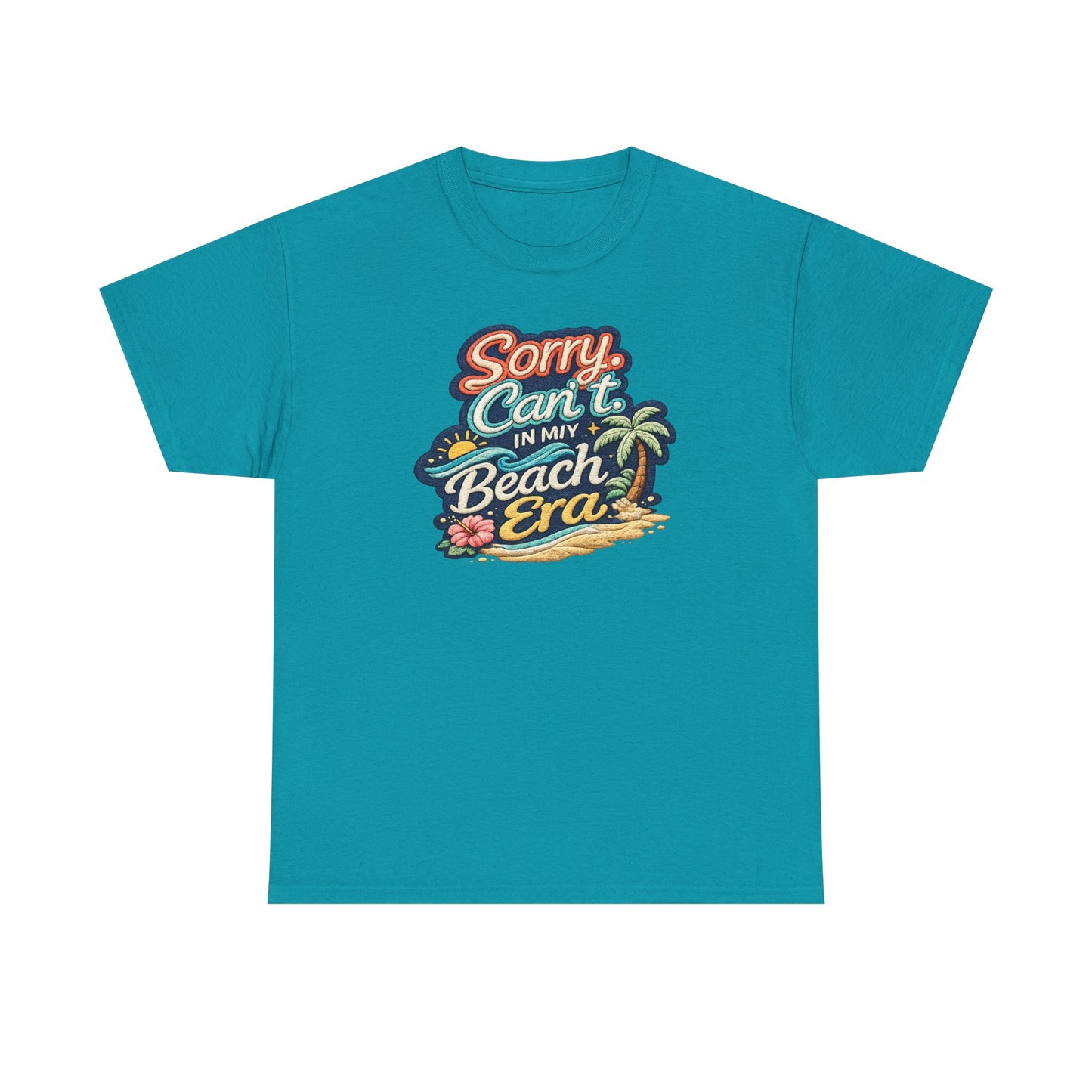 Sorry Can't, In My Beach Era Tee — Retro Tropical Palm Beach Vacation T‑Shirt